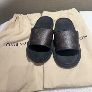Louis Vuitton Dark Brown Monogram Sandals